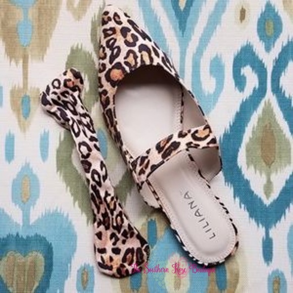 Navy Gingham Bow Tie Mules - Picture 3 of 4